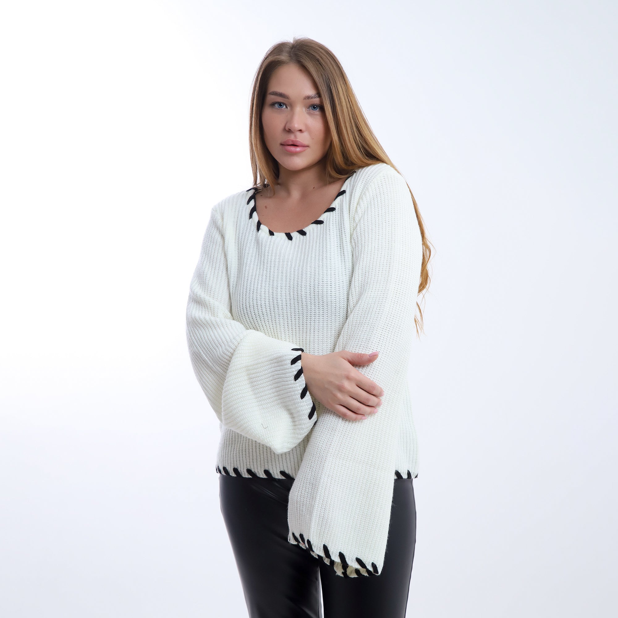 Contrast Stitch Knit