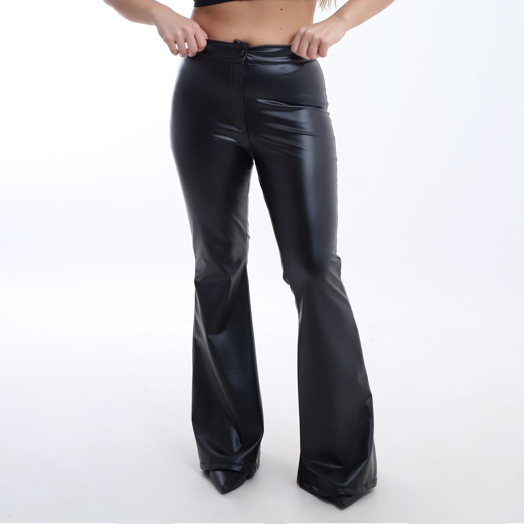 Leather Flared Pants