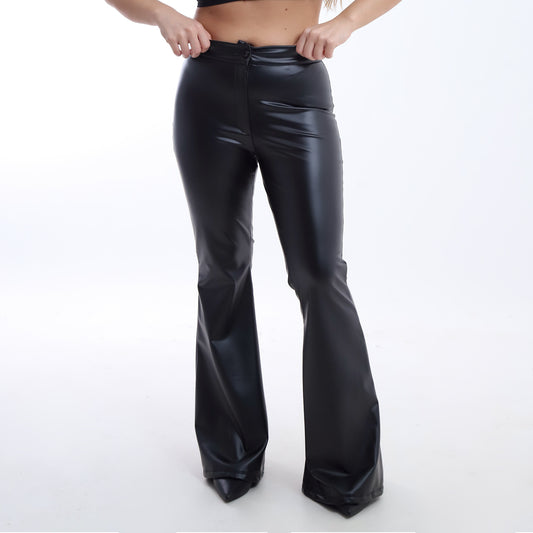 Leather Flared Pants