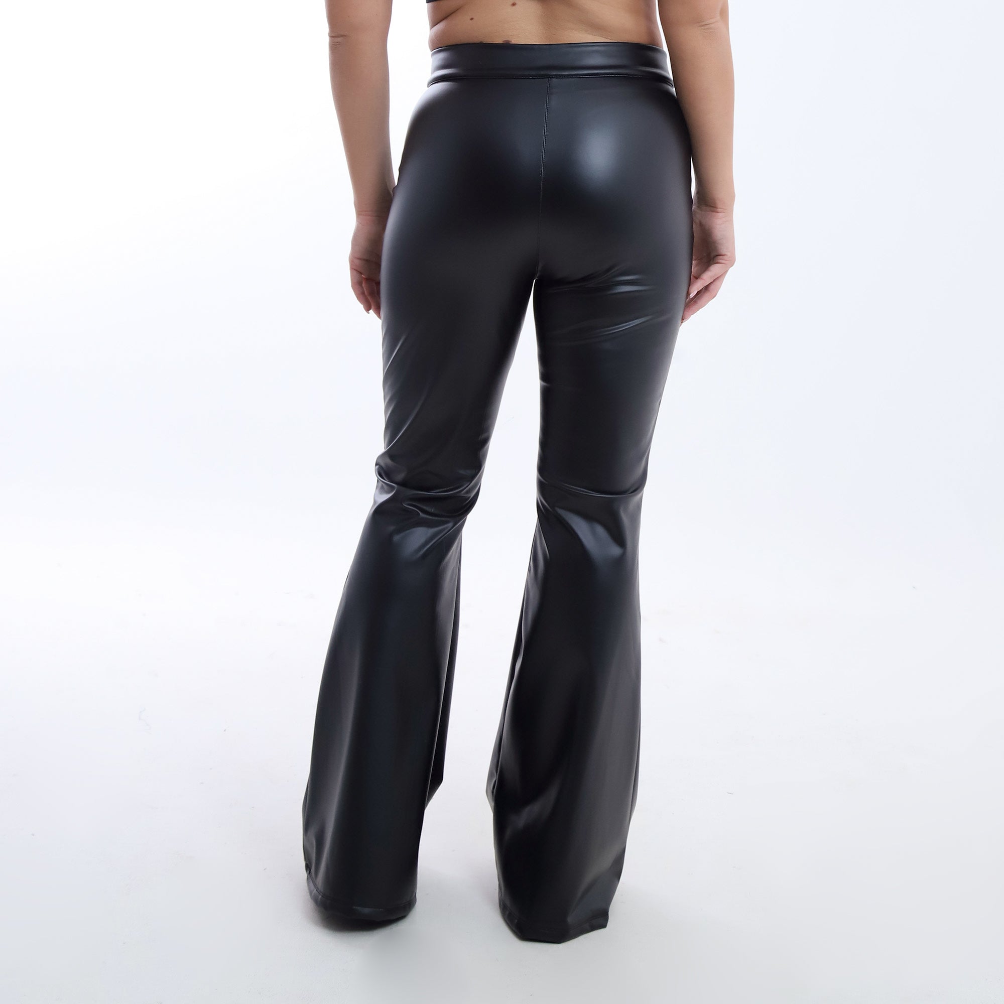 Leather Flared Pants