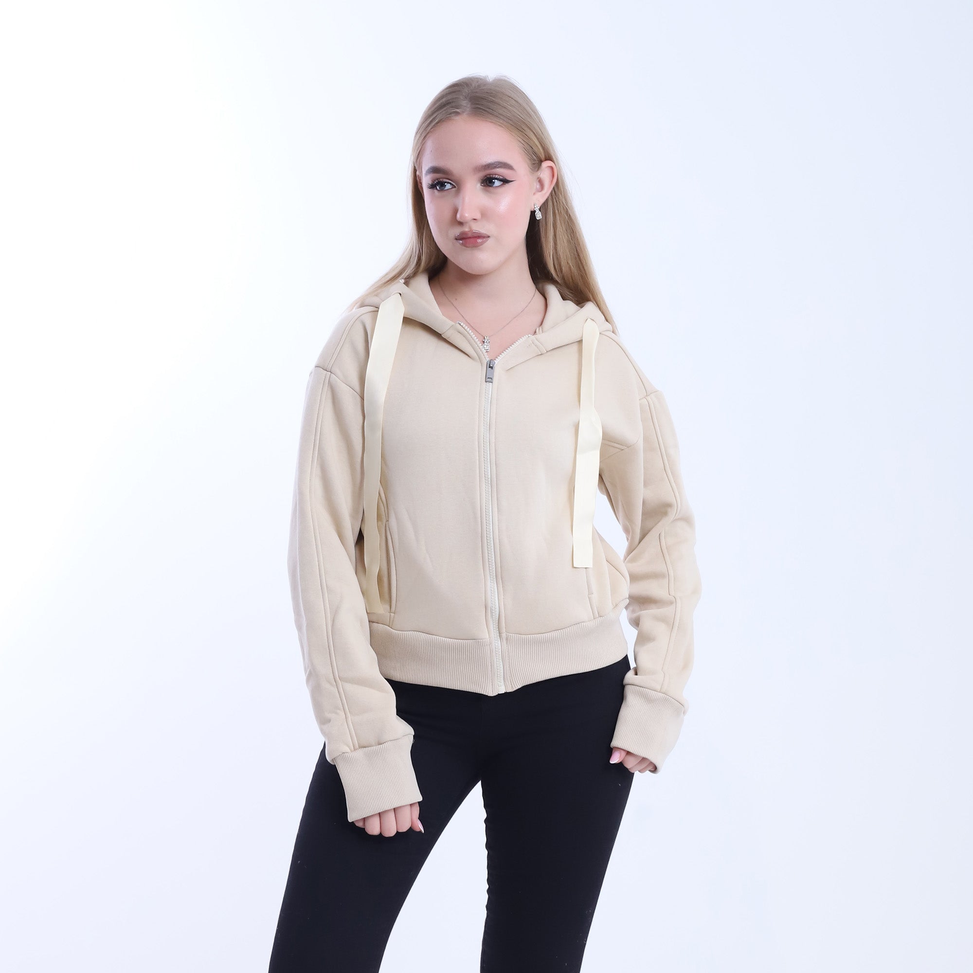 Short Melton Hoodie