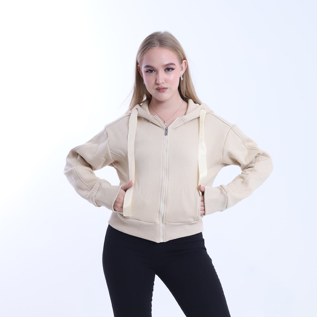 Short Melton Hoodie