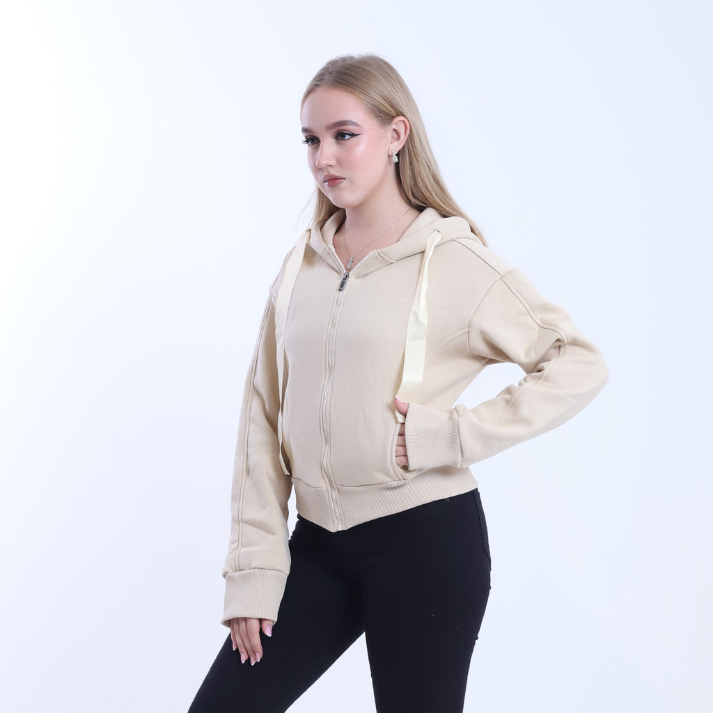 Short Melton Hoodie