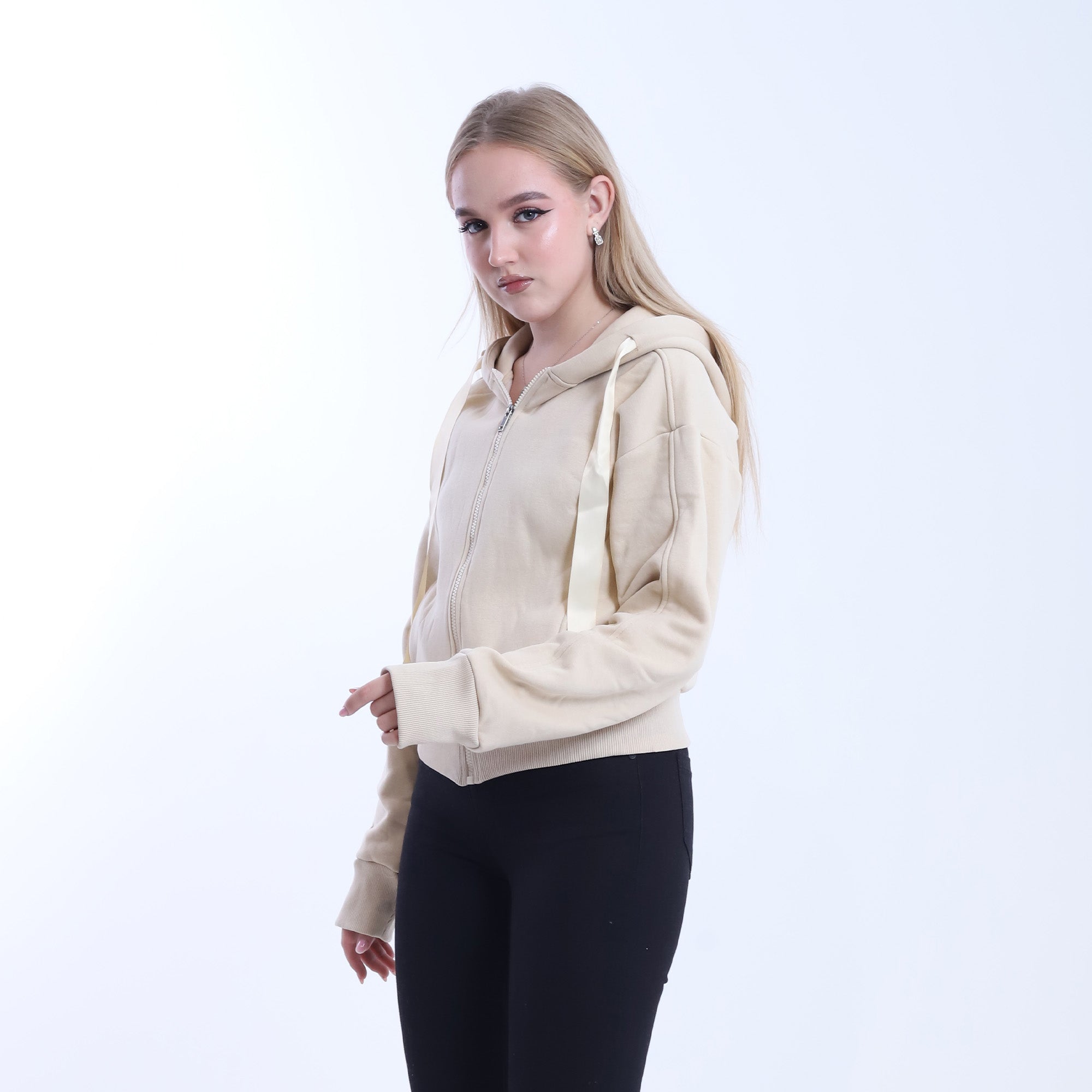 Short Melton Hoodie