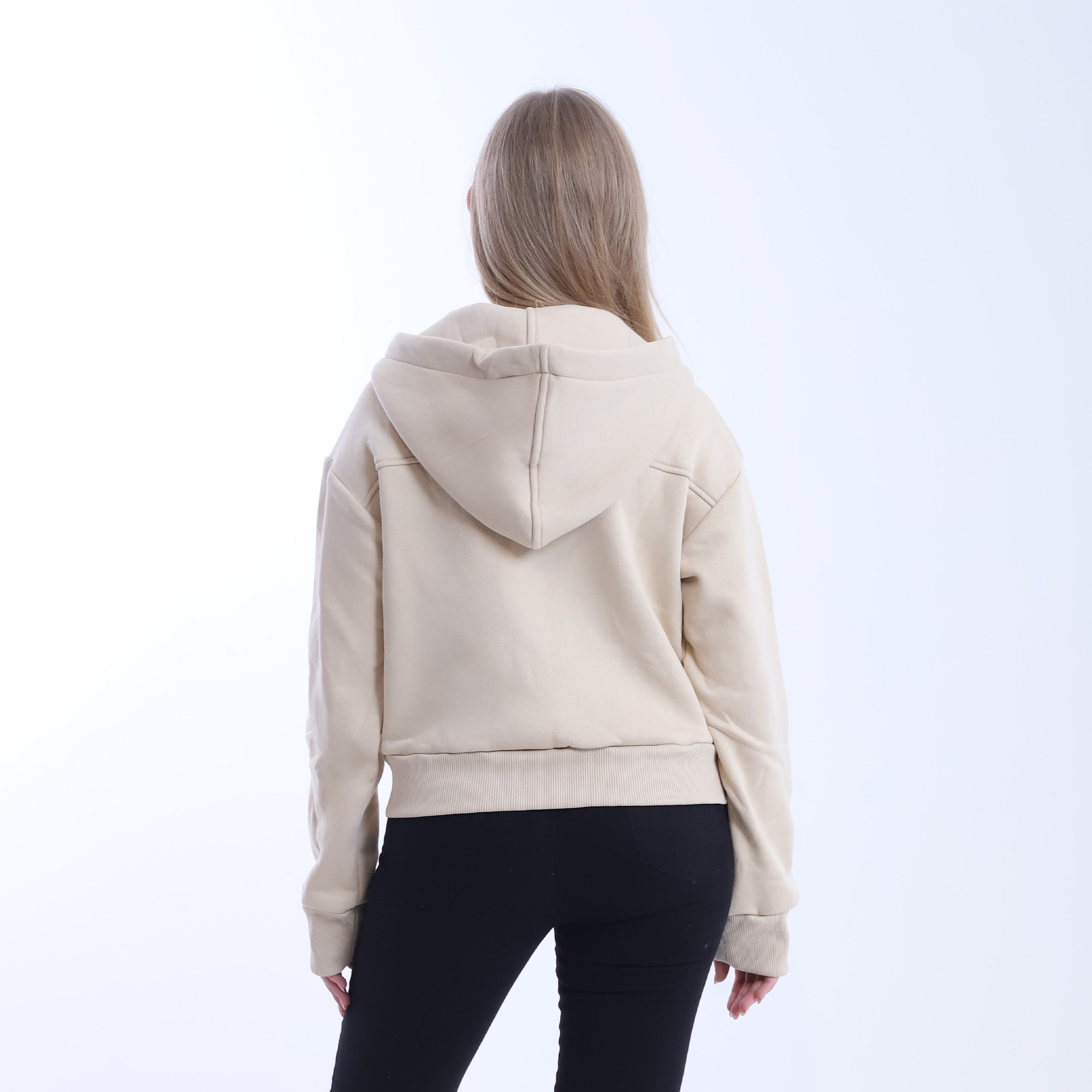 Short Melton Hoodie