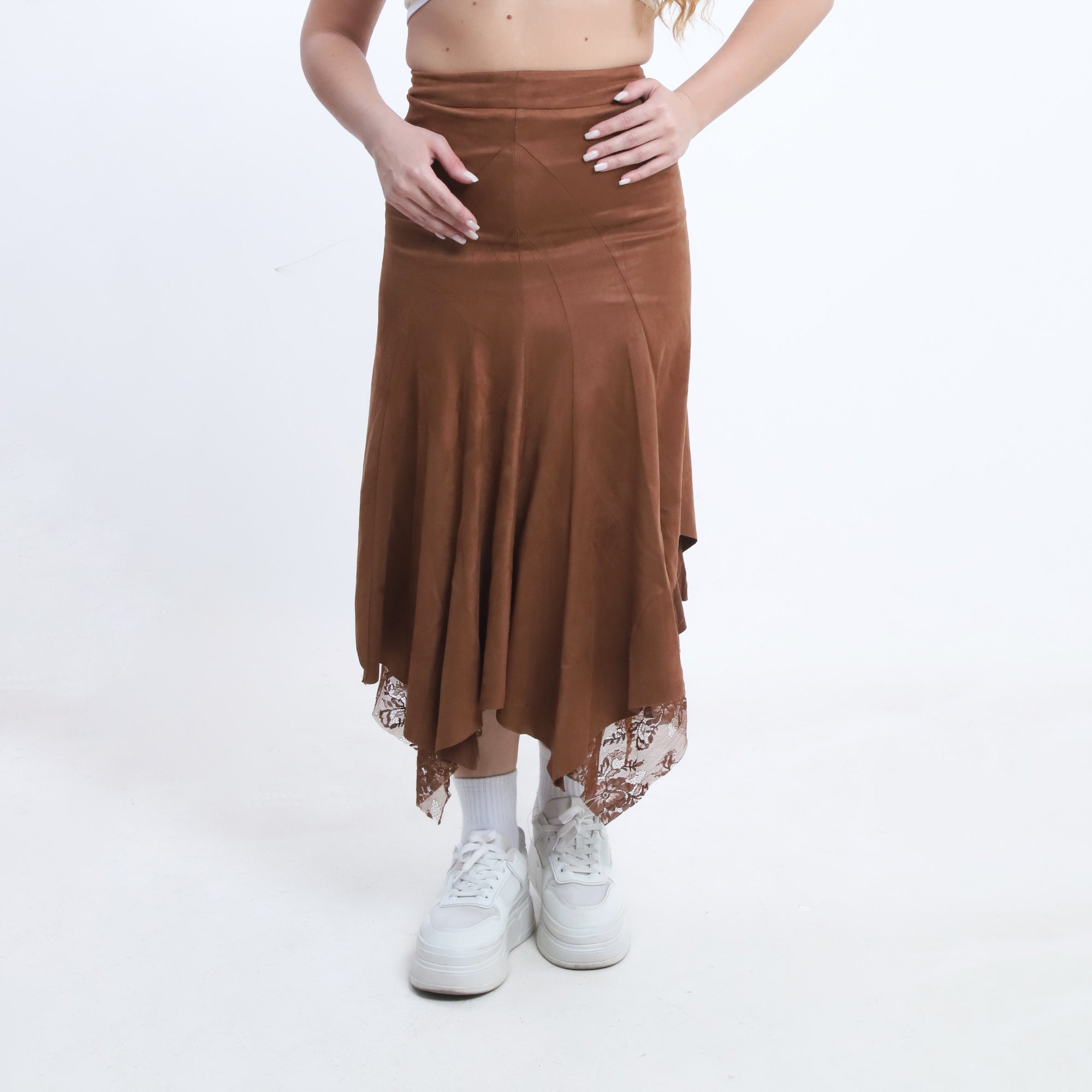 Lace-Trim Skirt