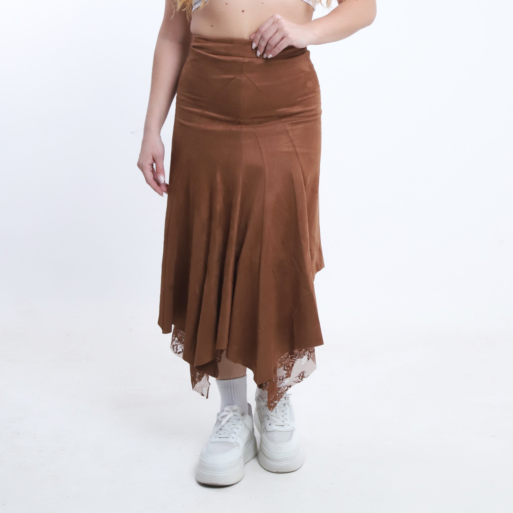 Lace-Trim Skirt