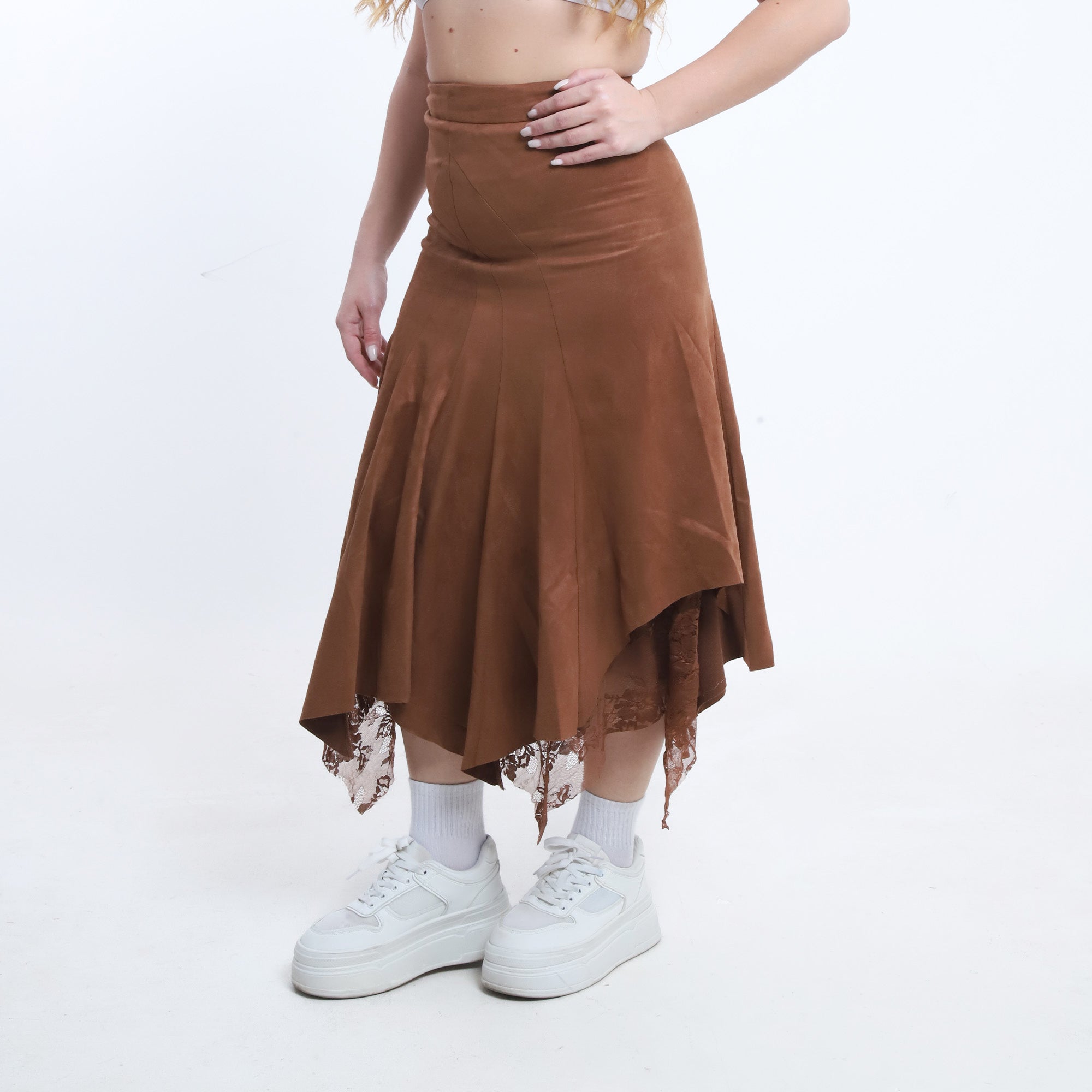 Lace-Trim Skirt