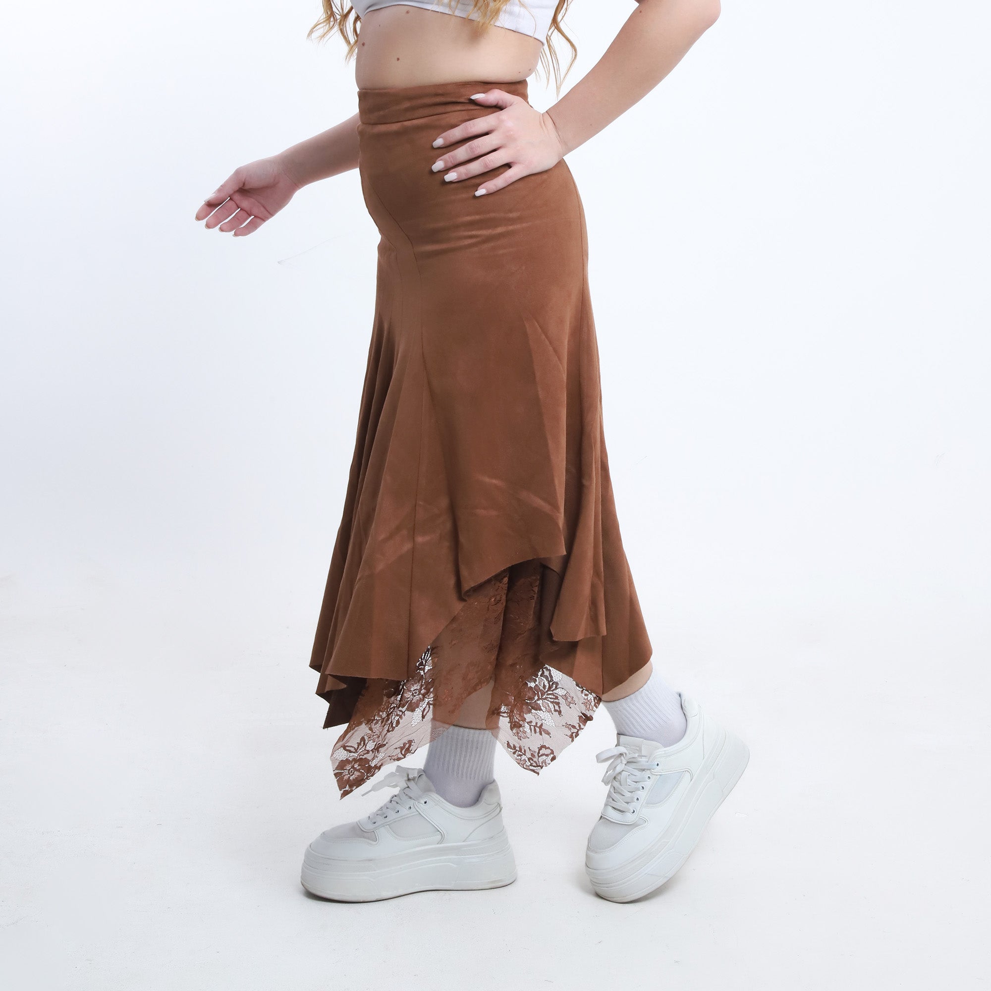 Lace-Trim Skirt