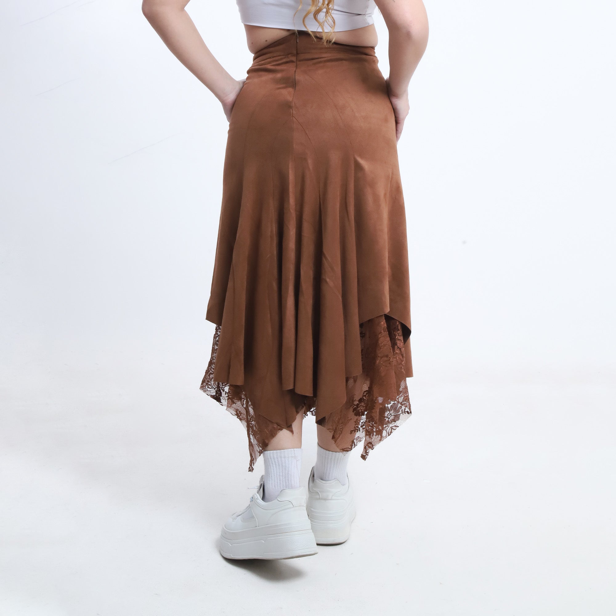Lace-Trim Skirt