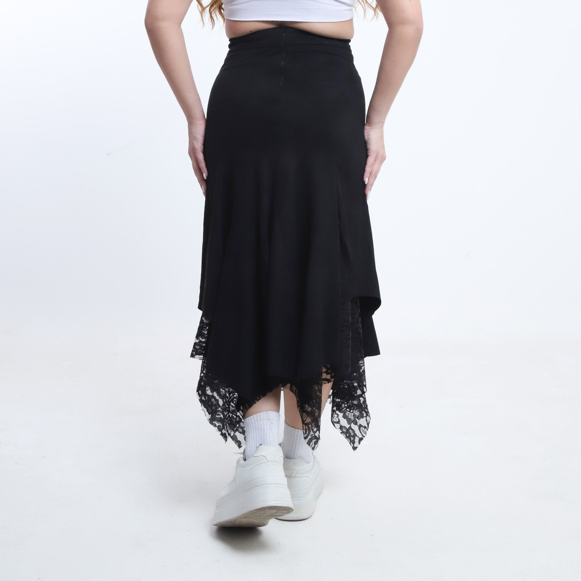Lace-Trim Skirt