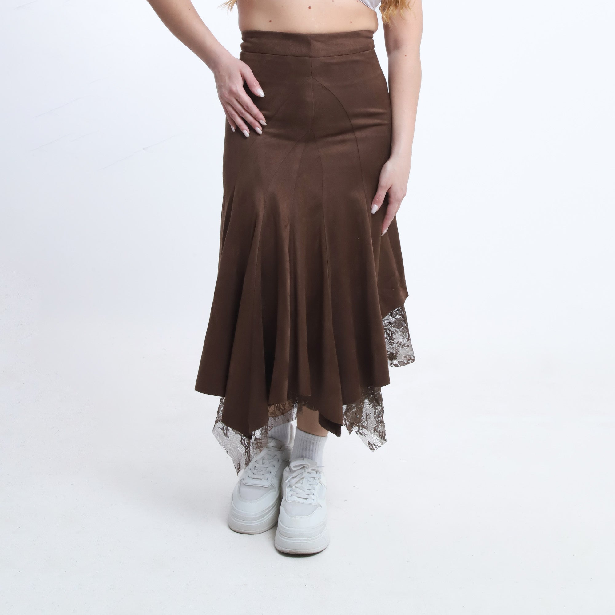 Lace-Trim Skirt