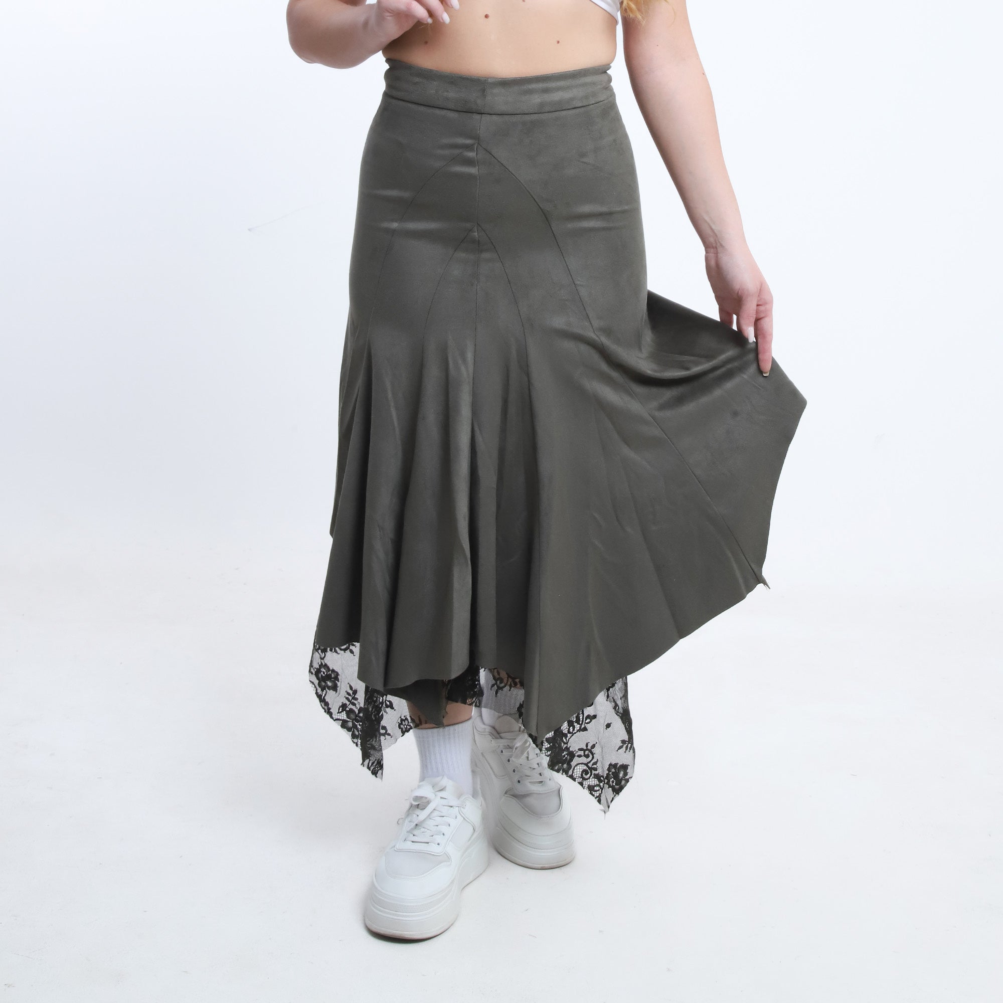 Lace-Trim Skirt