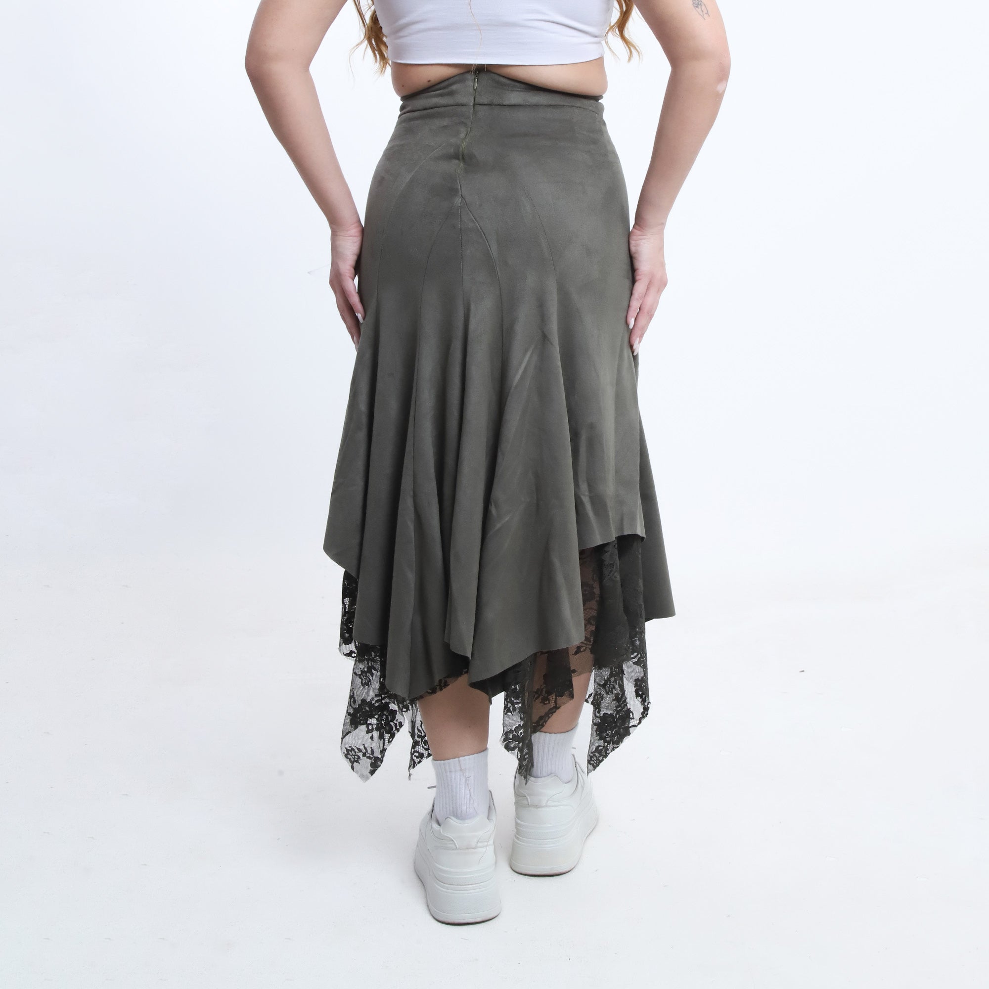 Lace-Trim Skirt