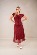 Half sleeves Maxi Dress