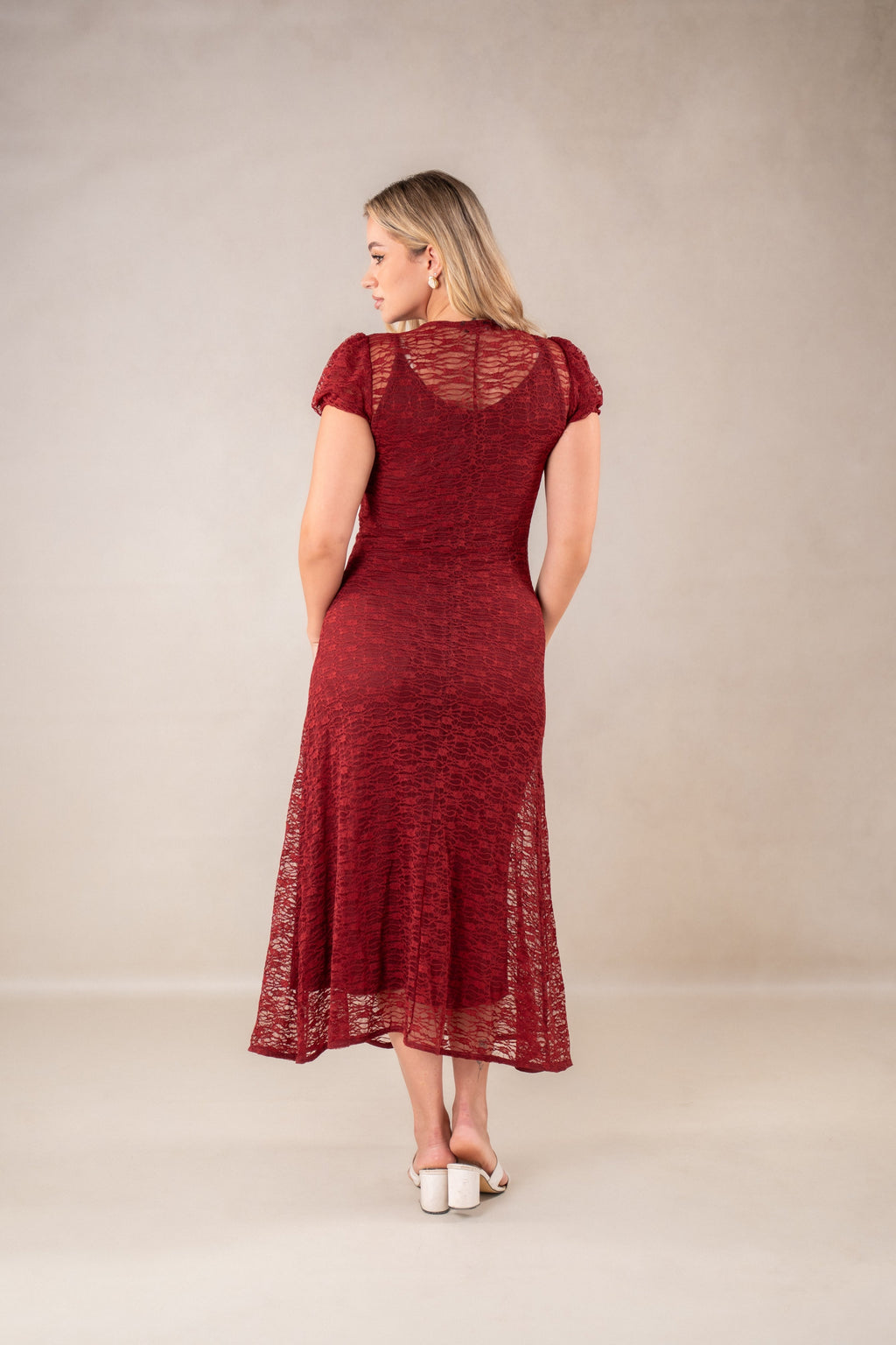 Half sleeves Maxi Dress