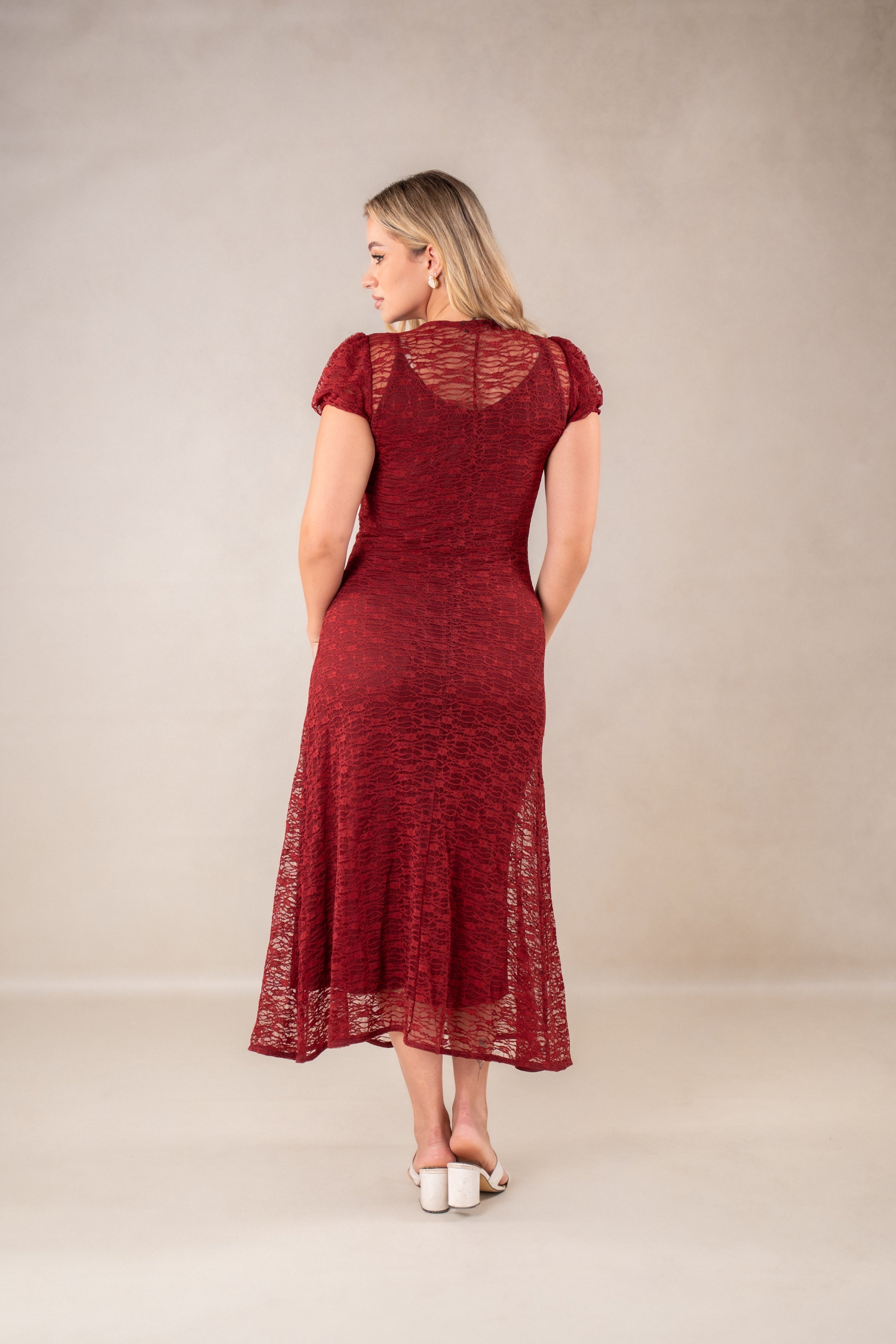 Half sleeves Maxi Dress