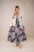 Verdant Vibe sleeveless Dress with Jacket