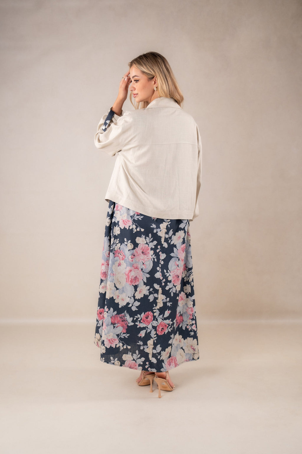 Verdant Vibe sleeveless Dress with Jacket