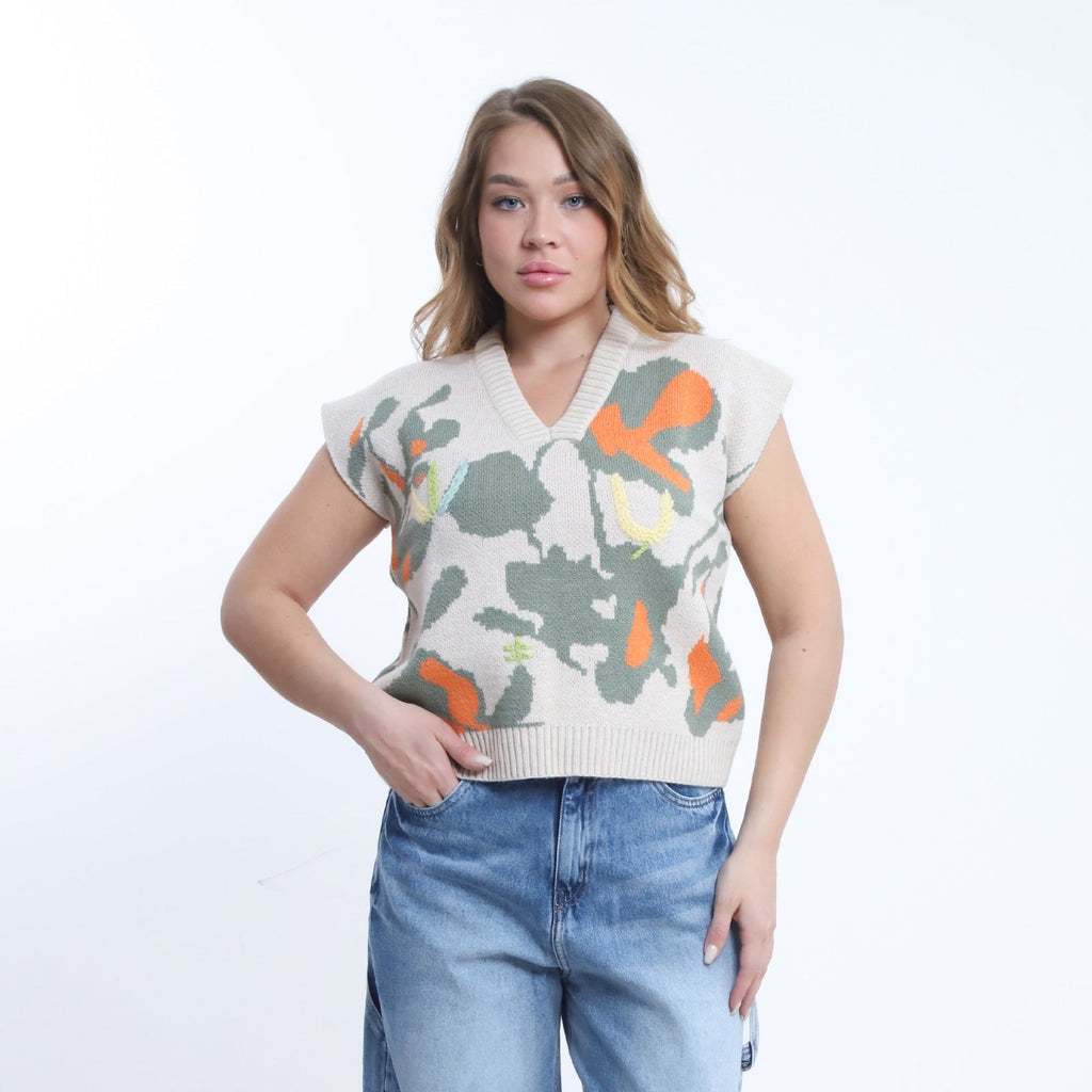 Canvas Knit Vest