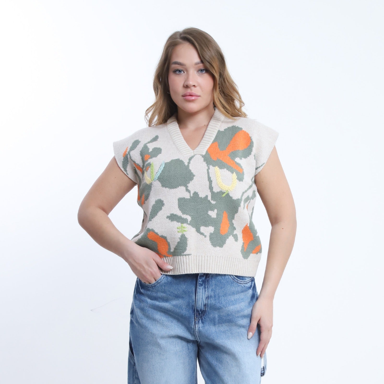 Canvas Knit Vest