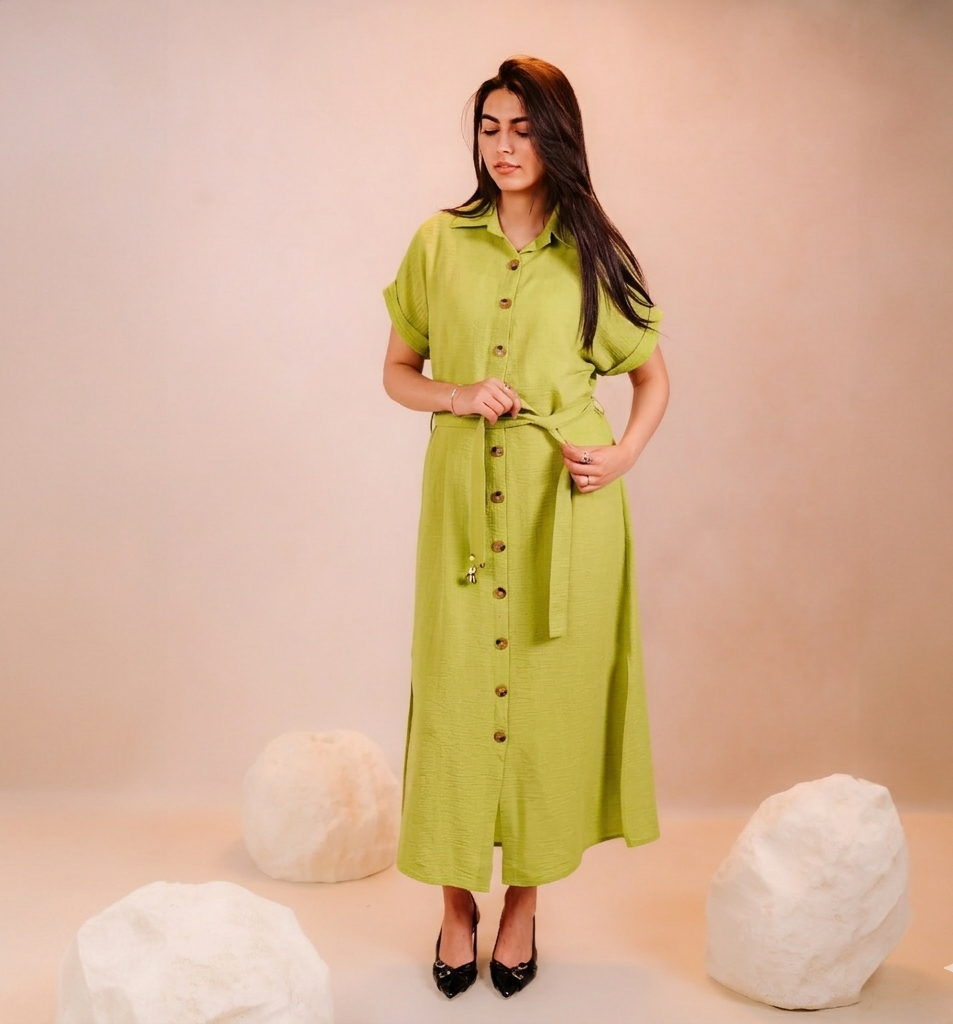 Half Sleeves Short Dress