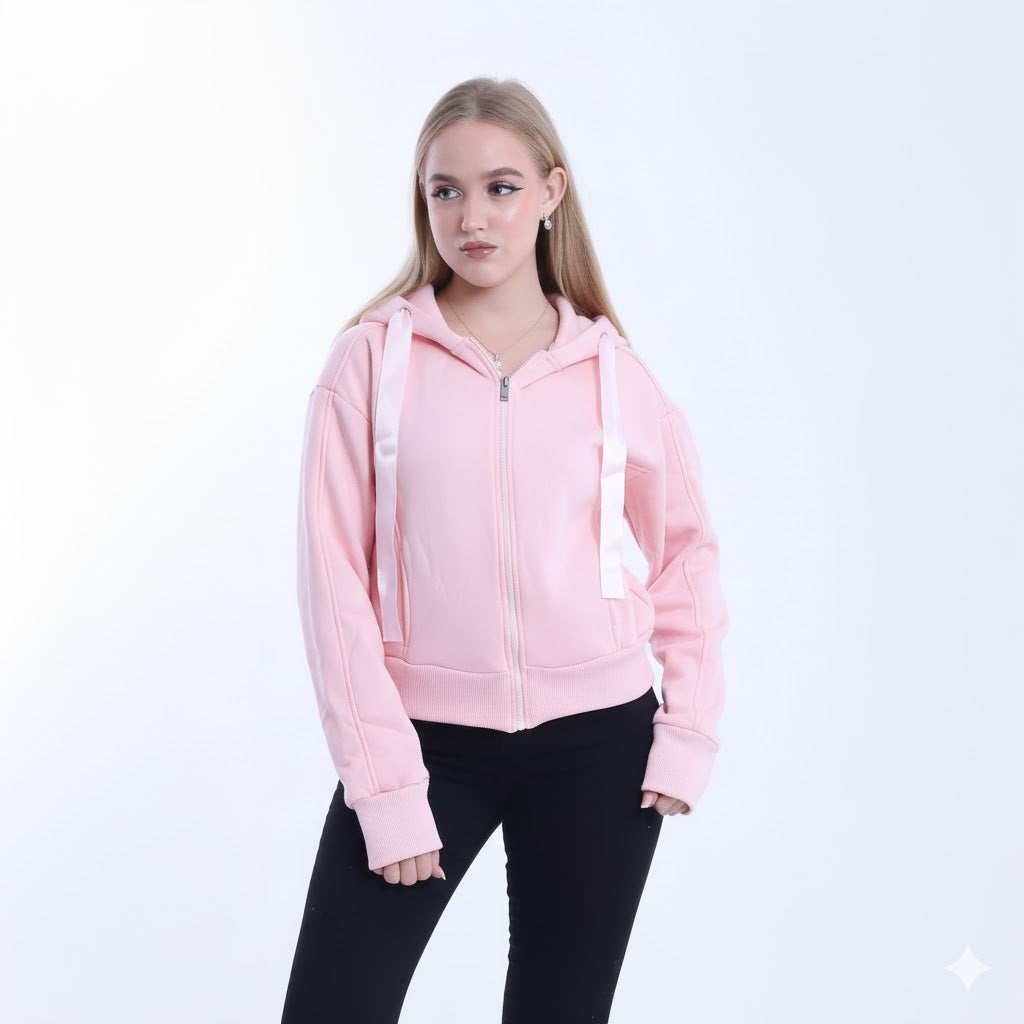 Short Melton Hoodie