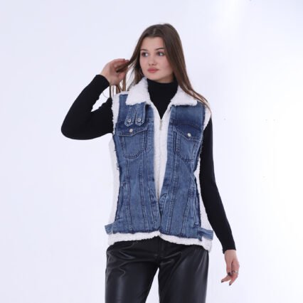 Fur Jeans Vest
