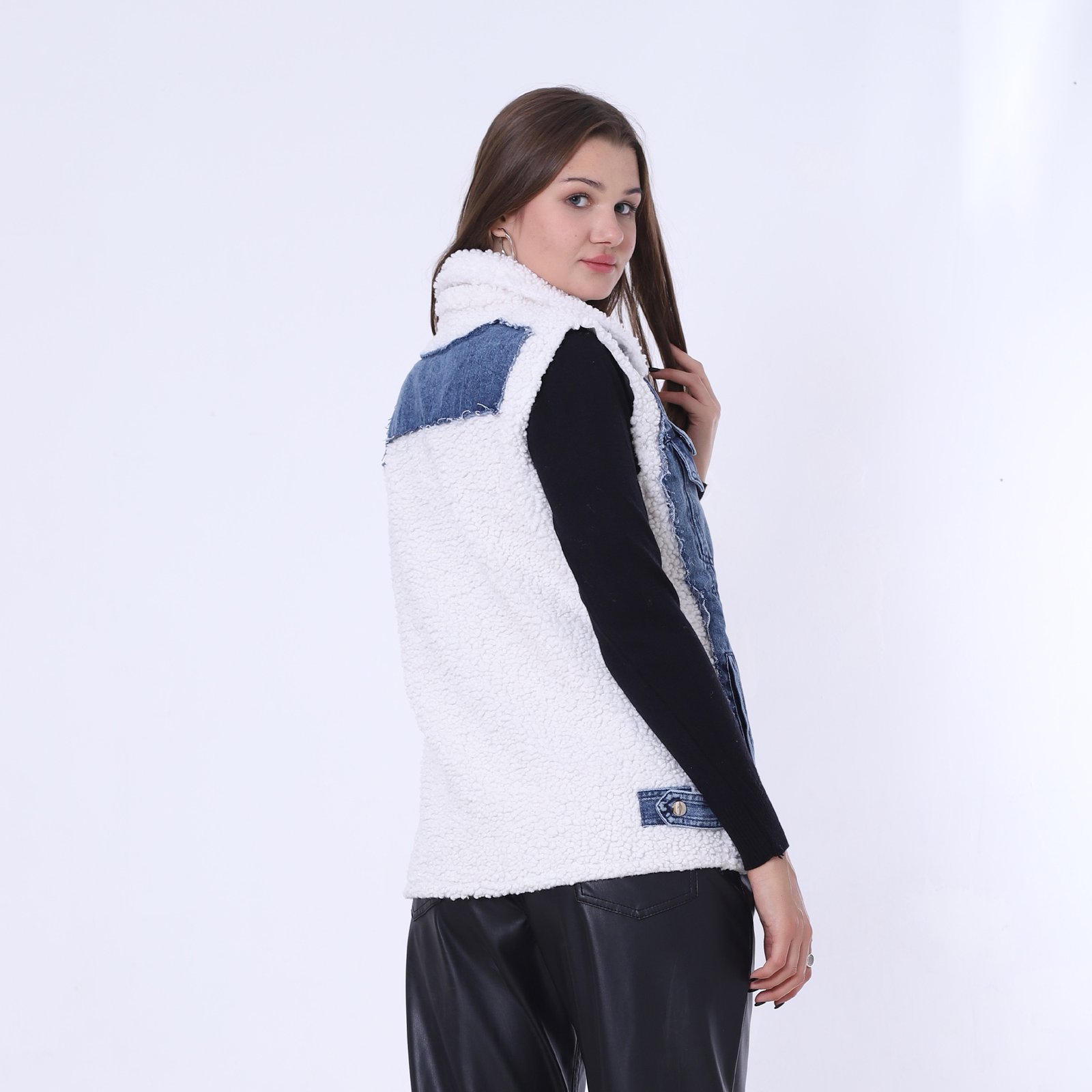 Fur Jeans Vest - Image 5