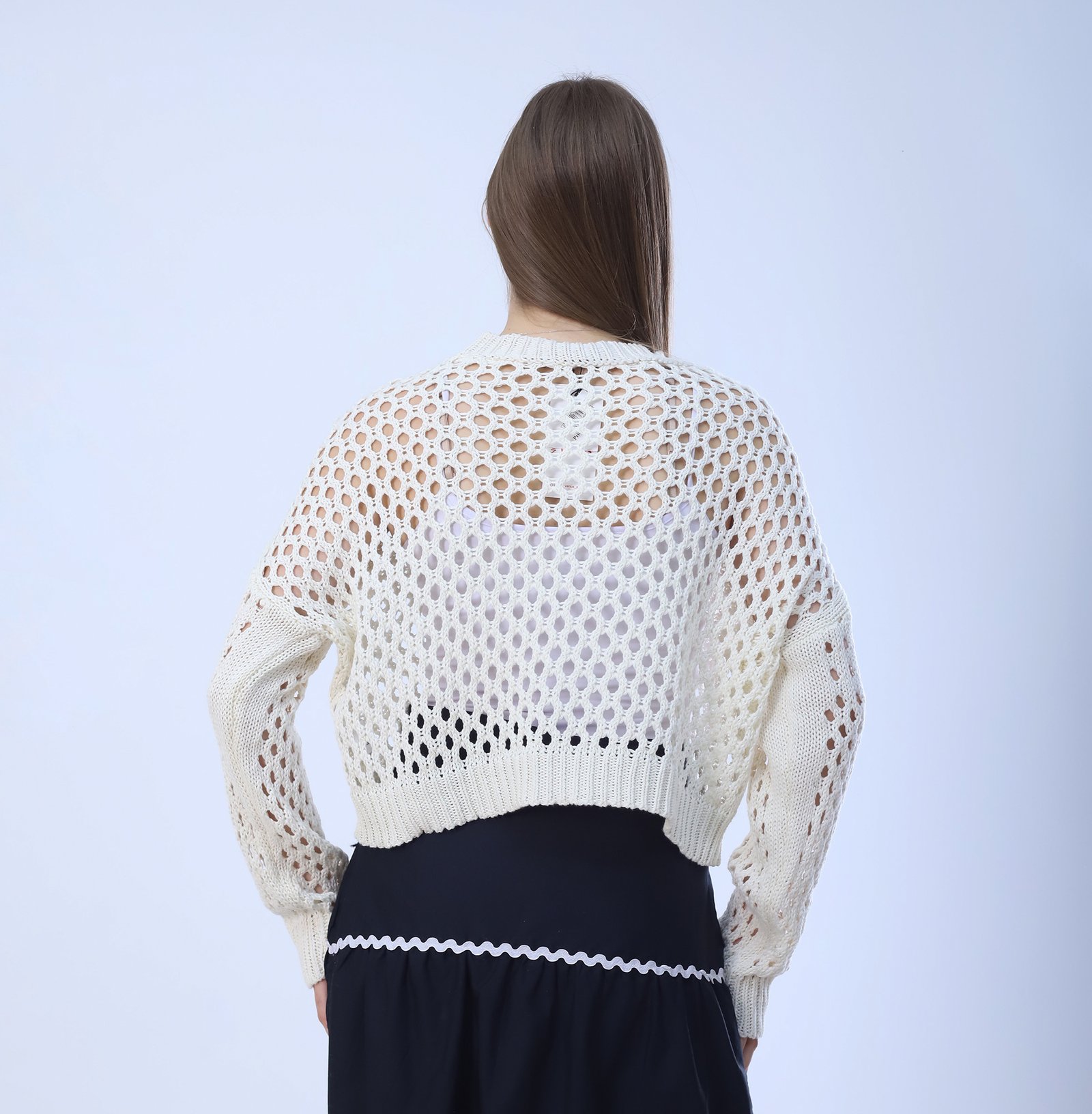 Crochet Knit Sweater - Image 6