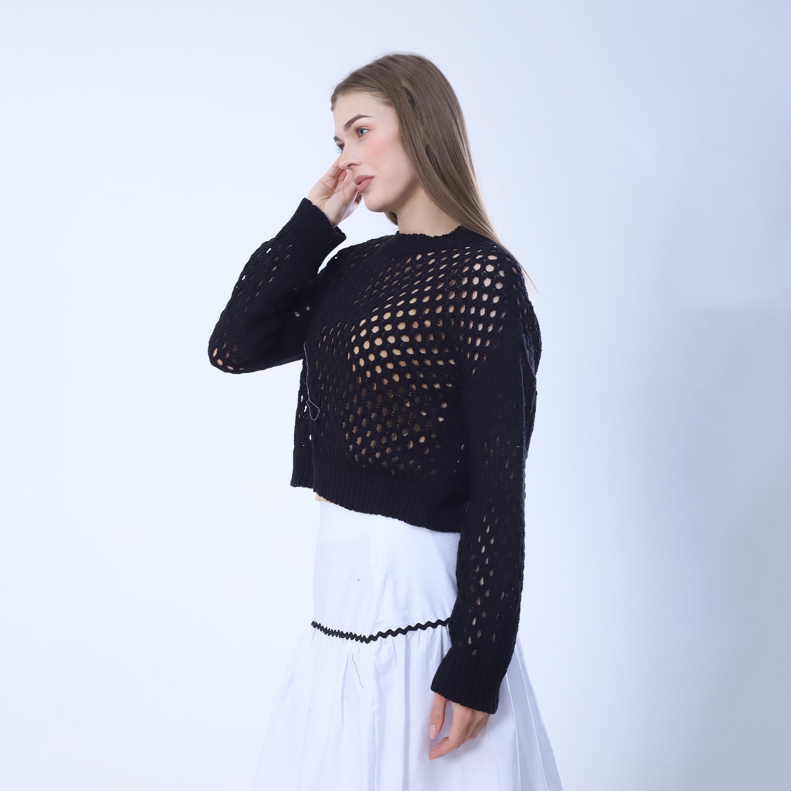 Crochet Knit Sweater - Image 4