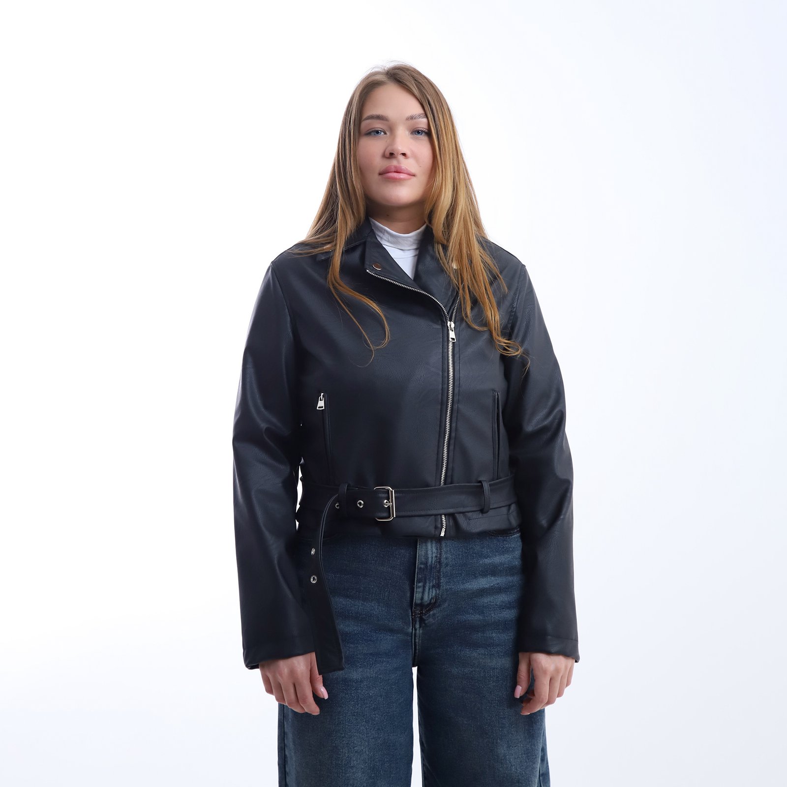 Faux Leather Jacket - Image 4