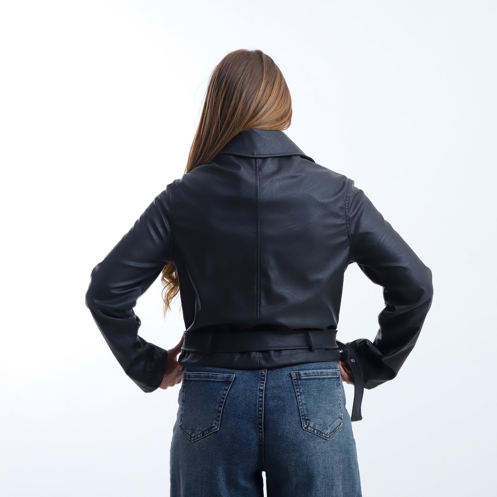 Faux Leather Jacket - Image 5