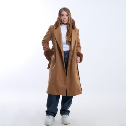 Fur-Trimmed Coat