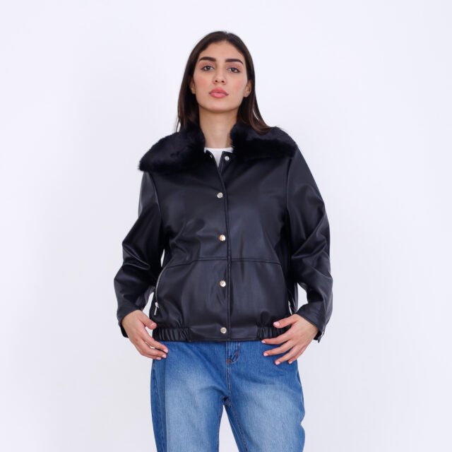 Leather Fur Jacket - Image 6