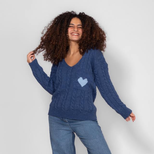 Pullover With V Neck - Image 4