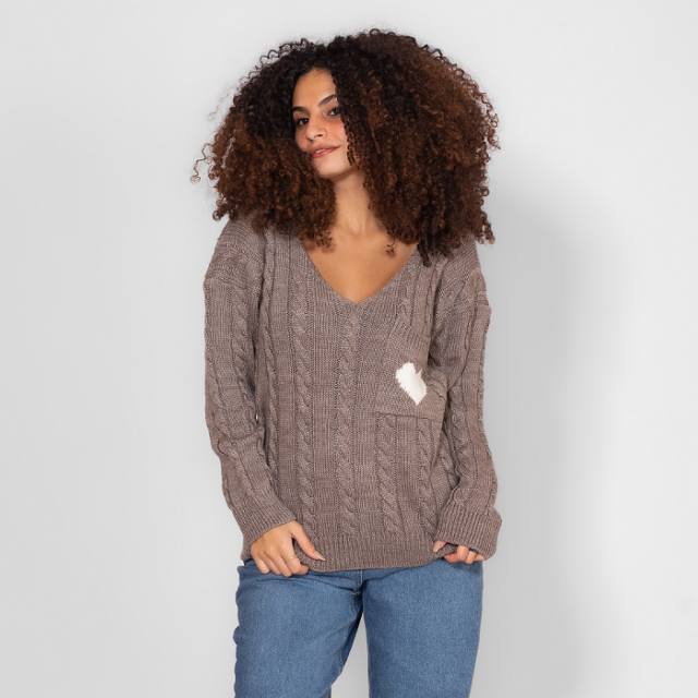 Pullover With V Neck - Image 8