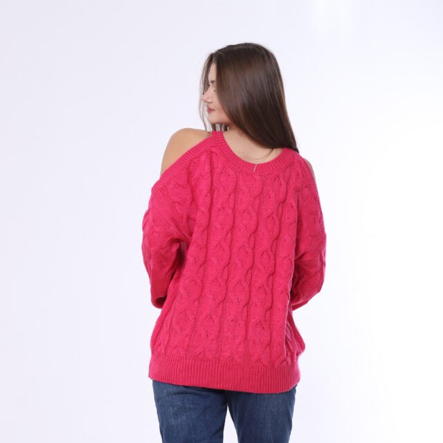 Tricot Pullover With Open Sleeves - Image 14