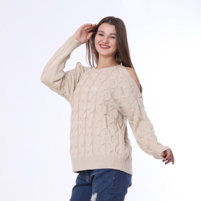 Tricot Pullover With Open Sleeves - Image 3