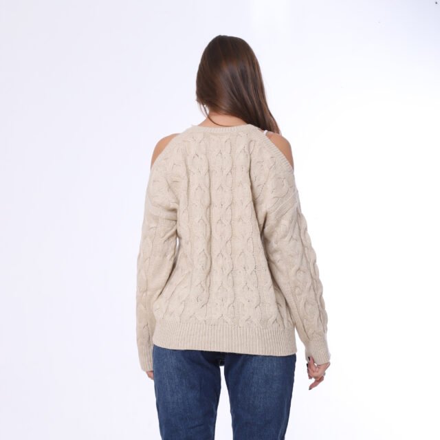 Tricot Pullover With Open Sleeves - Image 15