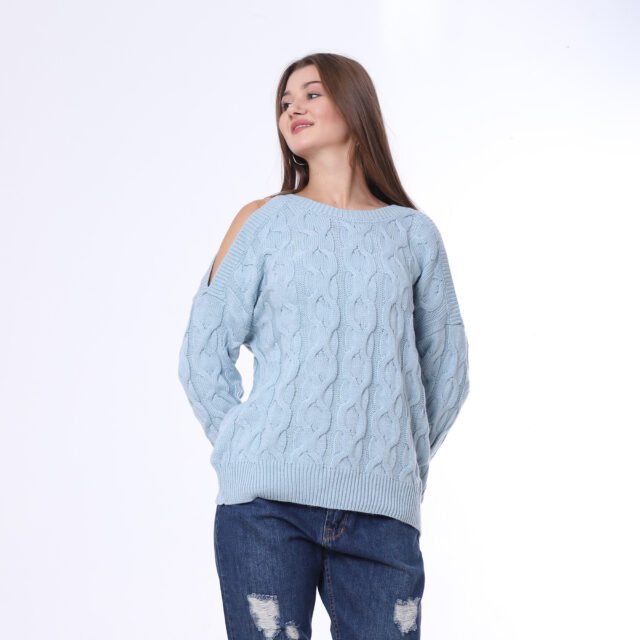 Tricot Pullover With Open Sleeves - Image 4