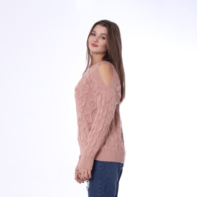 Tricot Pullover With Open Sleeves - Image 11