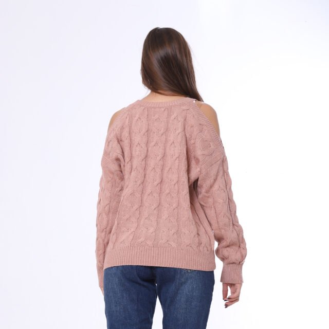 Tricot Pullover With Open Sleeves - Image 17