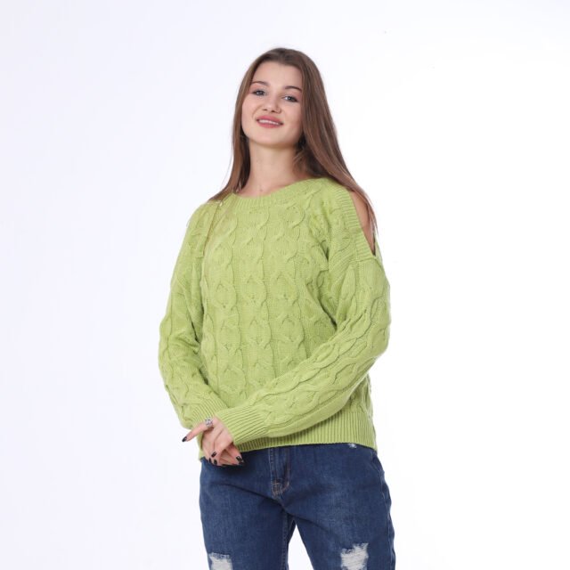 Tricot Pullover With Open Sleeves - Image 6