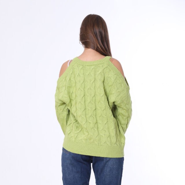 Tricot Pullover With Open Sleeves - Image 18