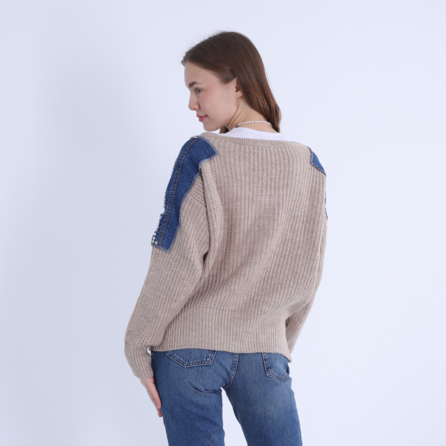 Knitwear Cardigan With Jeans Pocket - Image 3