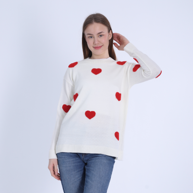 Trico Pullover with Heart - Image 2