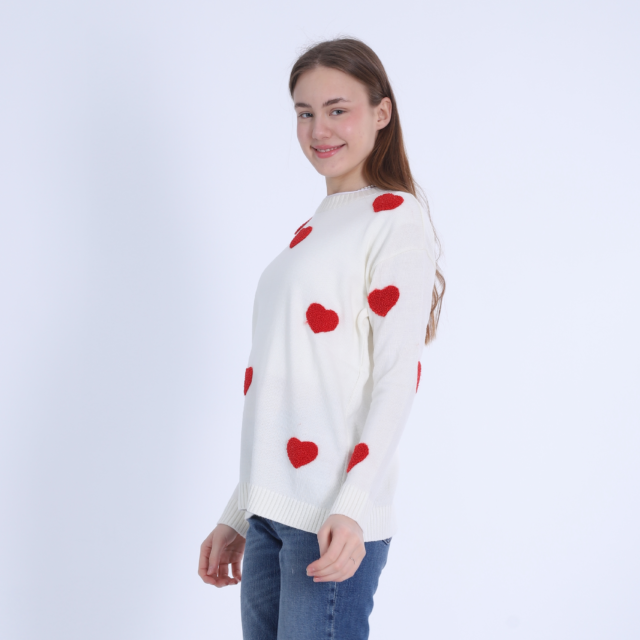 Trico Pullover with Heart - Image 3