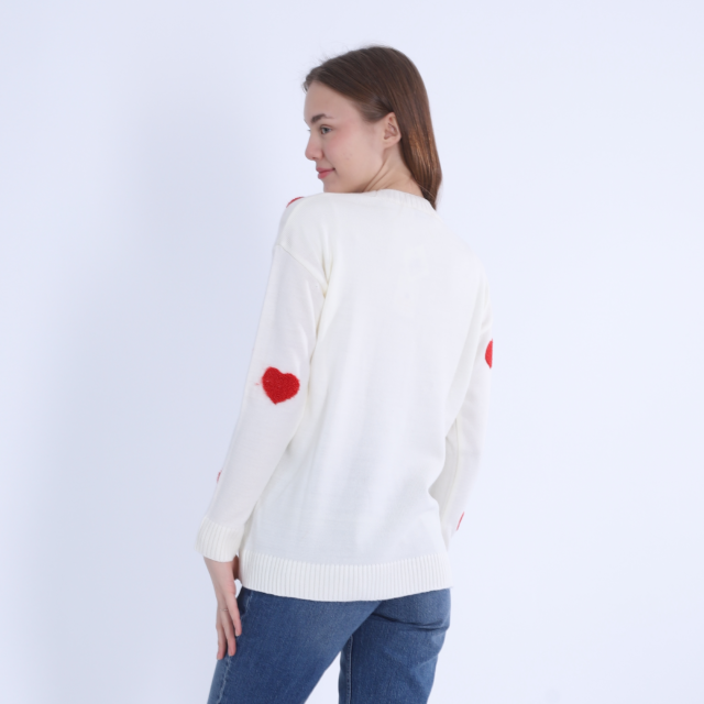 Trico Pullover with Heart - Image 4