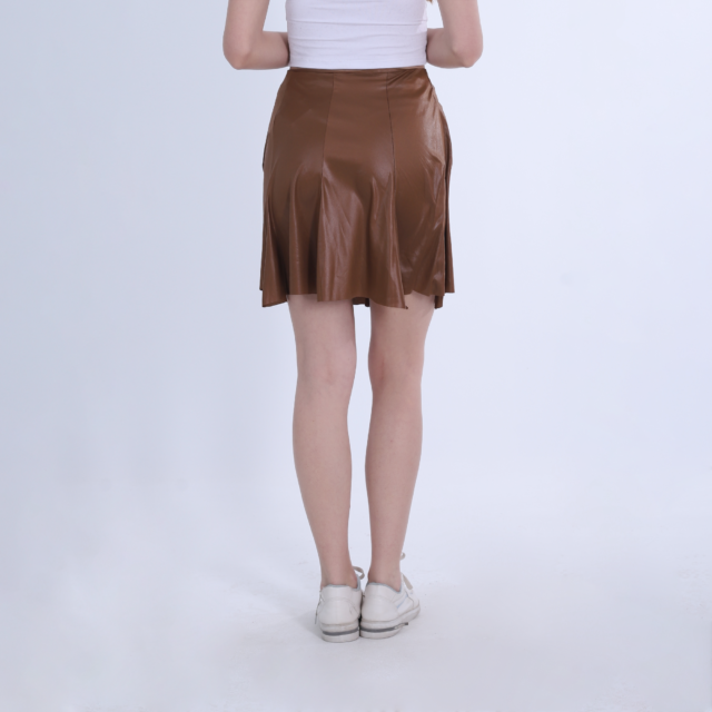 Short Leather Skirt - Image 8